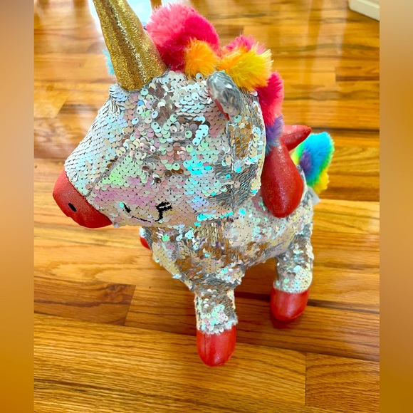 Stuffed sequin unicorn - Picture 1 of 4